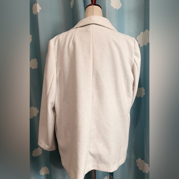 Joie soft wool blend casual and easy jacket cardigan Cream/White. L - Picture 3 of 4